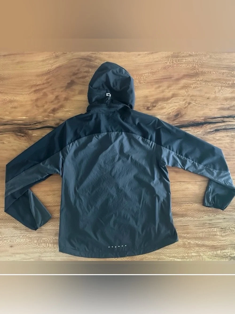 Women’s Nike Shield Windbreaker Jacket Black Grey | Size: Large